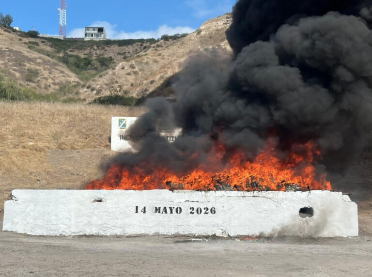 FGR destruye más de 7 toneladas de narcóticos asegurados en Baja California