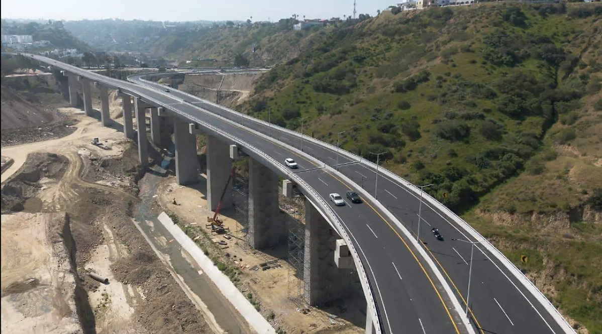 Viaducto Elevado de Tijuana reduce traslados entre Playas, Centro y Aeropuerto