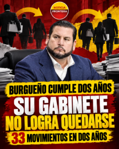 Burgueño cumple dos años; su gabinete no logra quedarse